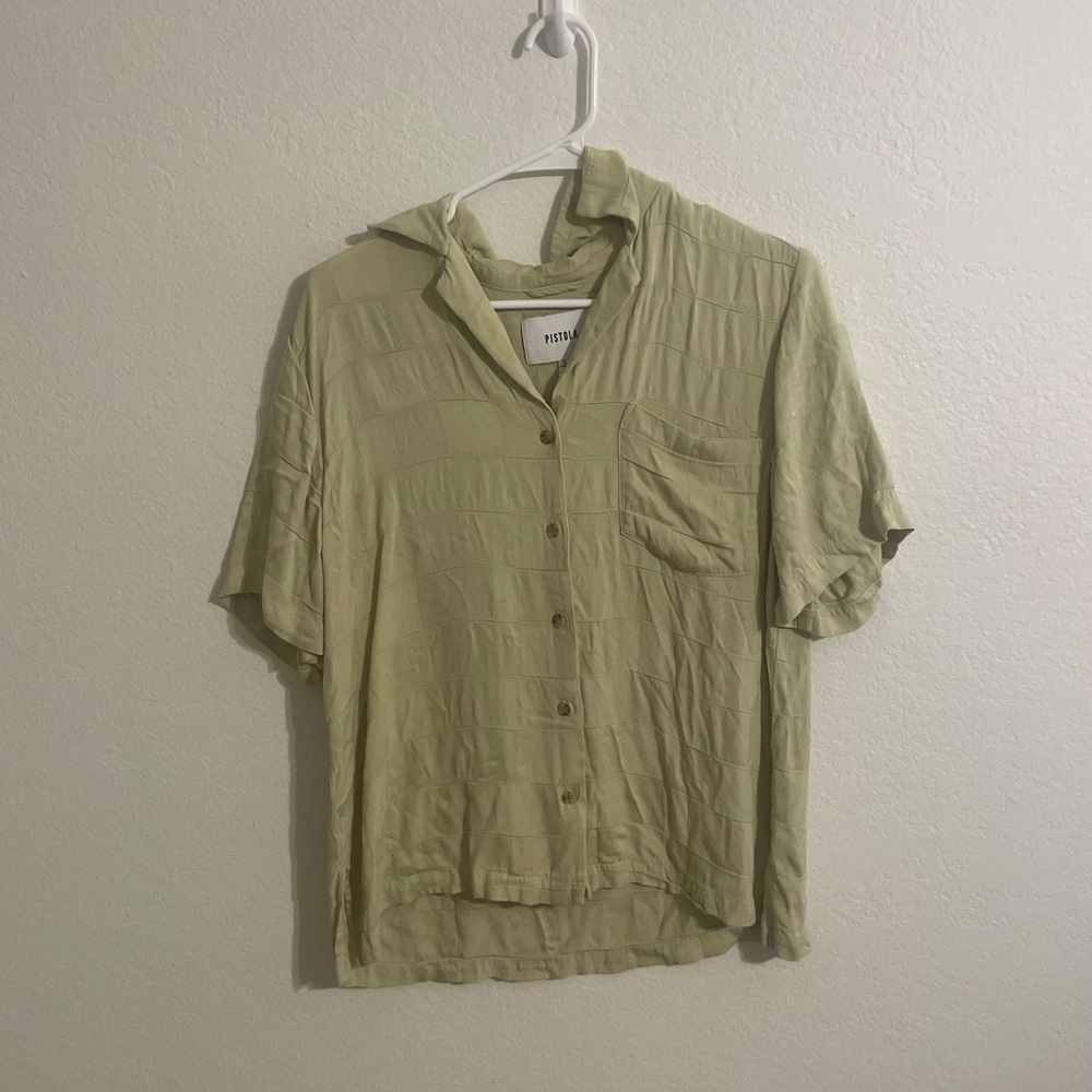 Pistola collared button up blouse-small